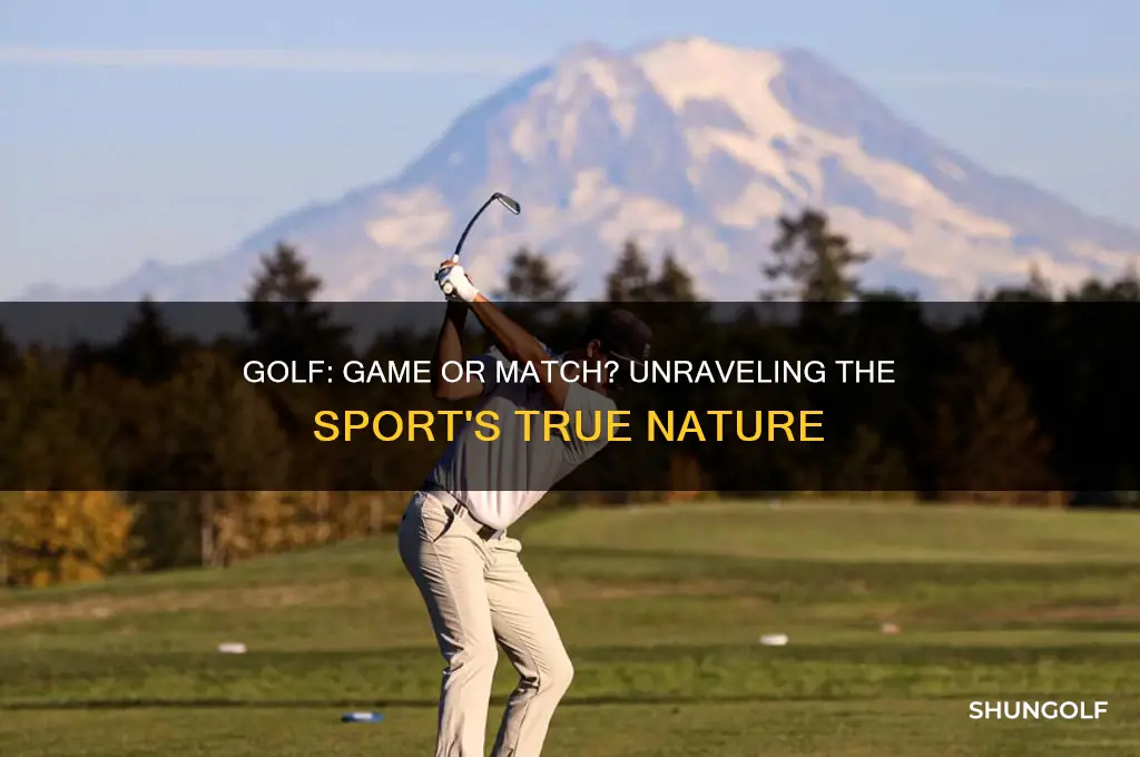 is golf a game or a match