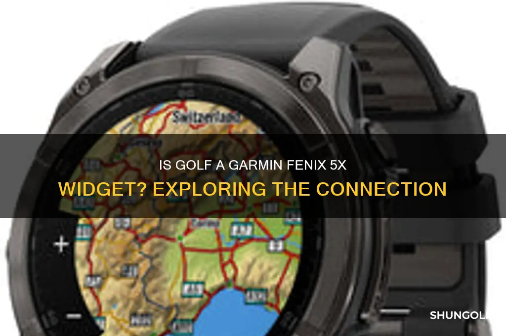 is golf a garmin fenix 5x widget