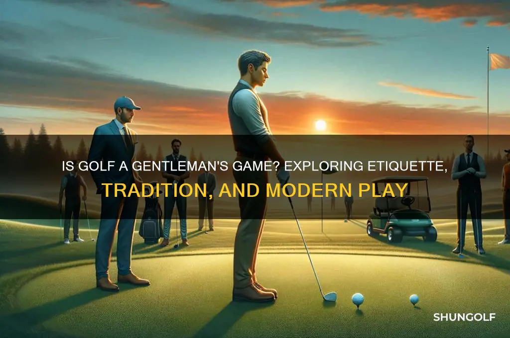 is golf a gentleman