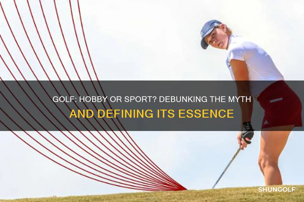 is golf a hobby or a sport