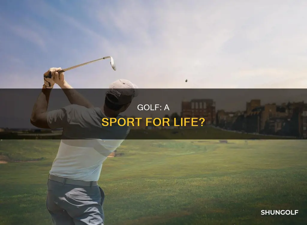 is golf a lifetime sport