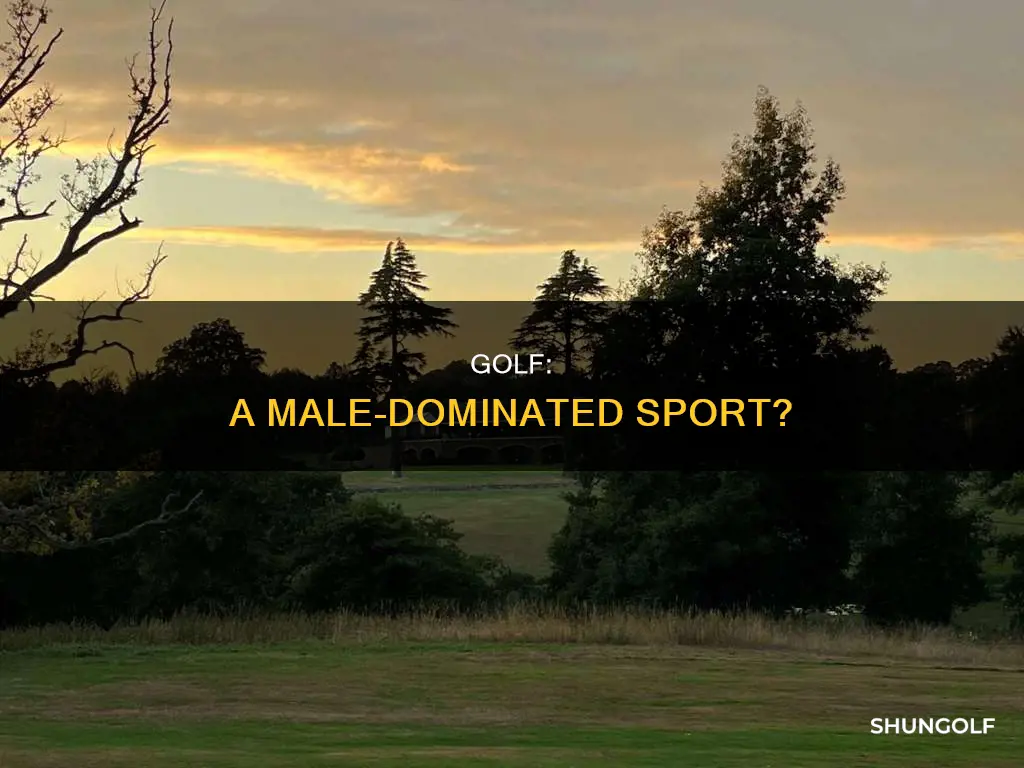is golf a male dominated sport