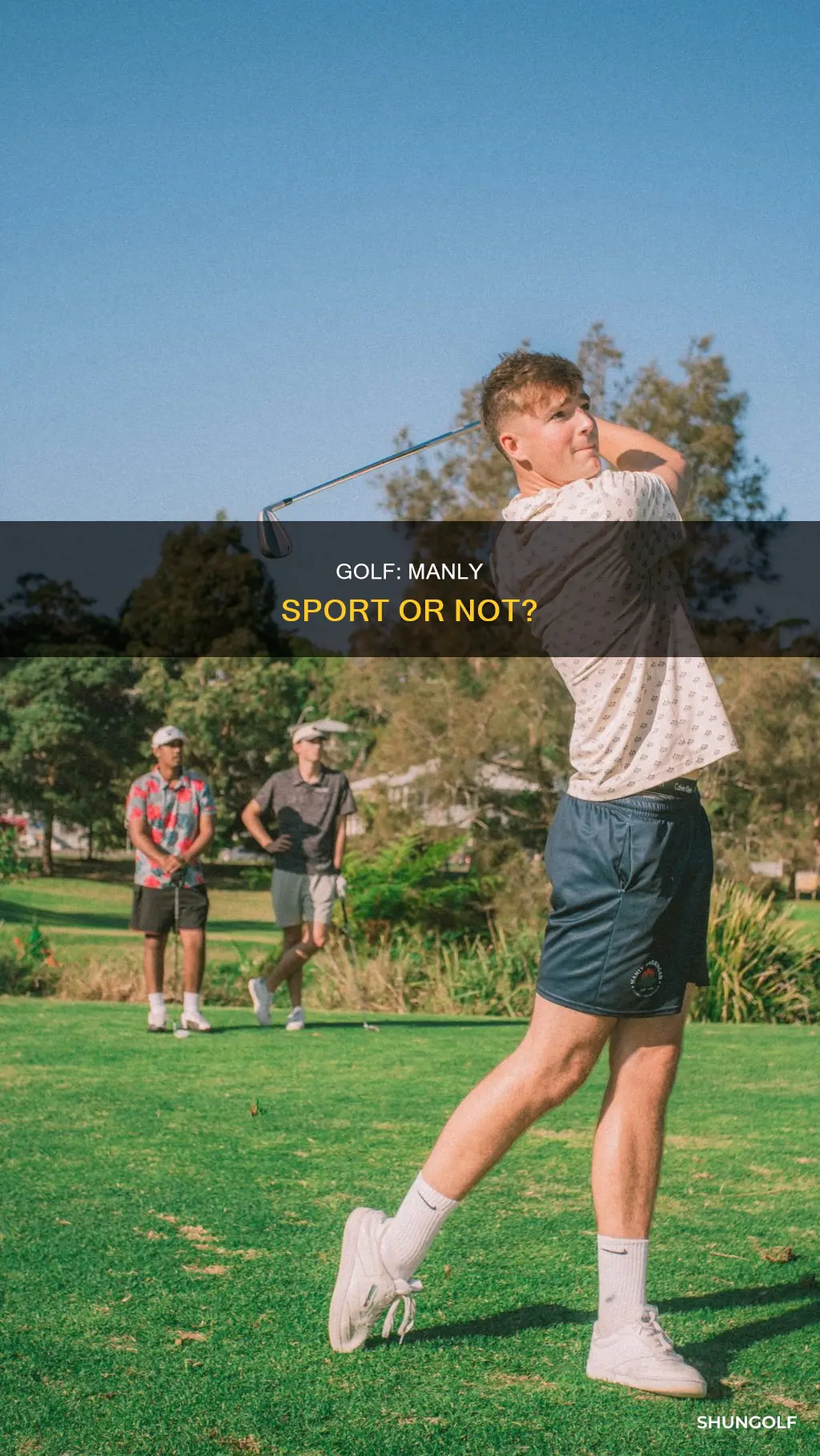 is golf a manly sport