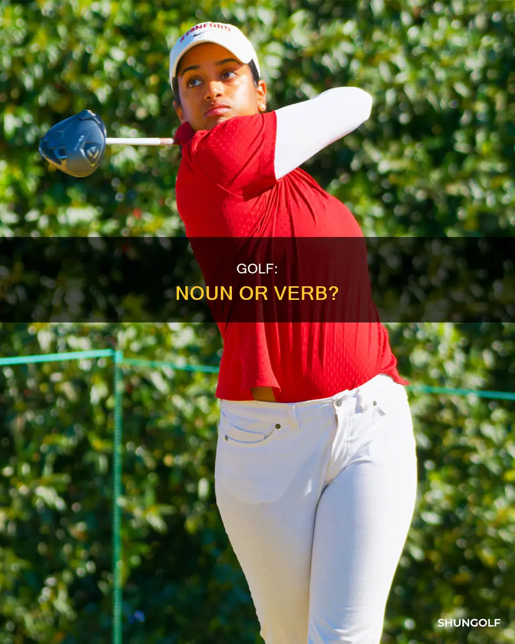 is golf a noun or verb