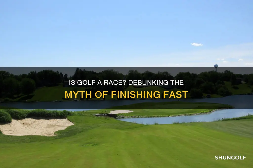 is golf a race to finish the game