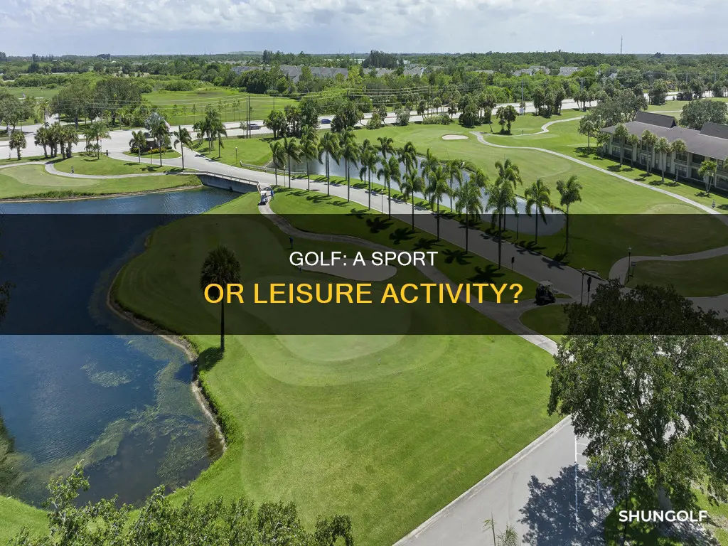 is golf a recreational activity