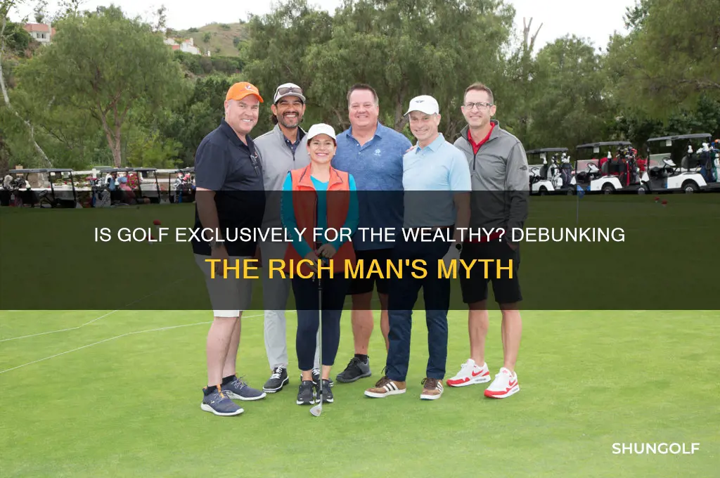 is golf a rich man