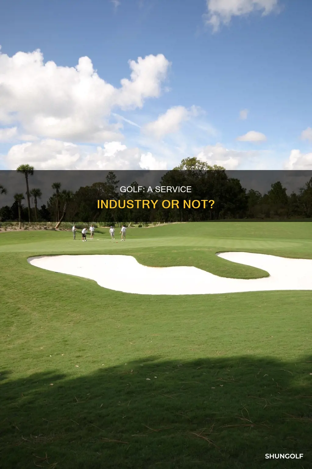 is golf a service industry
