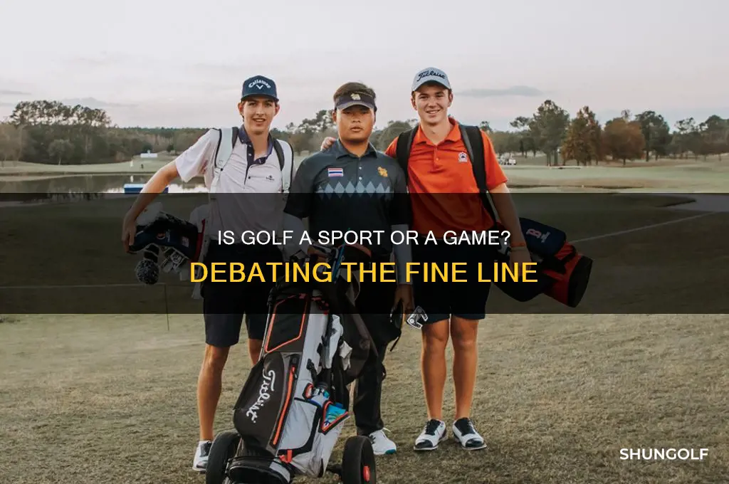 is golf a sport or a gamne