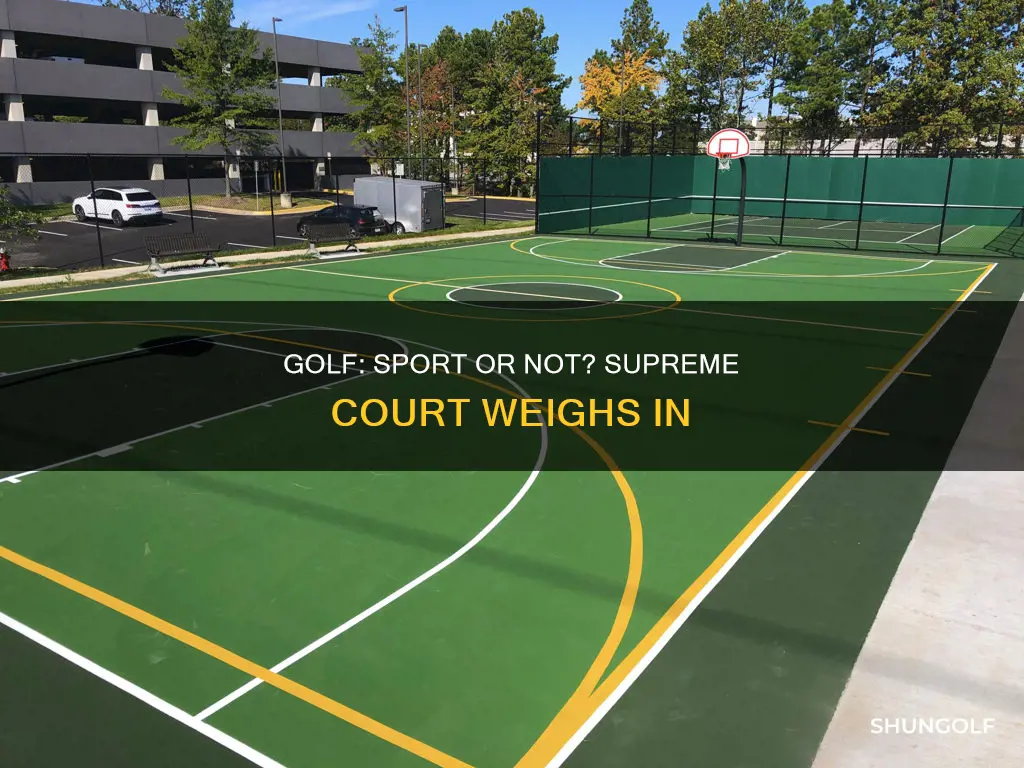 is golf a sport supreme court