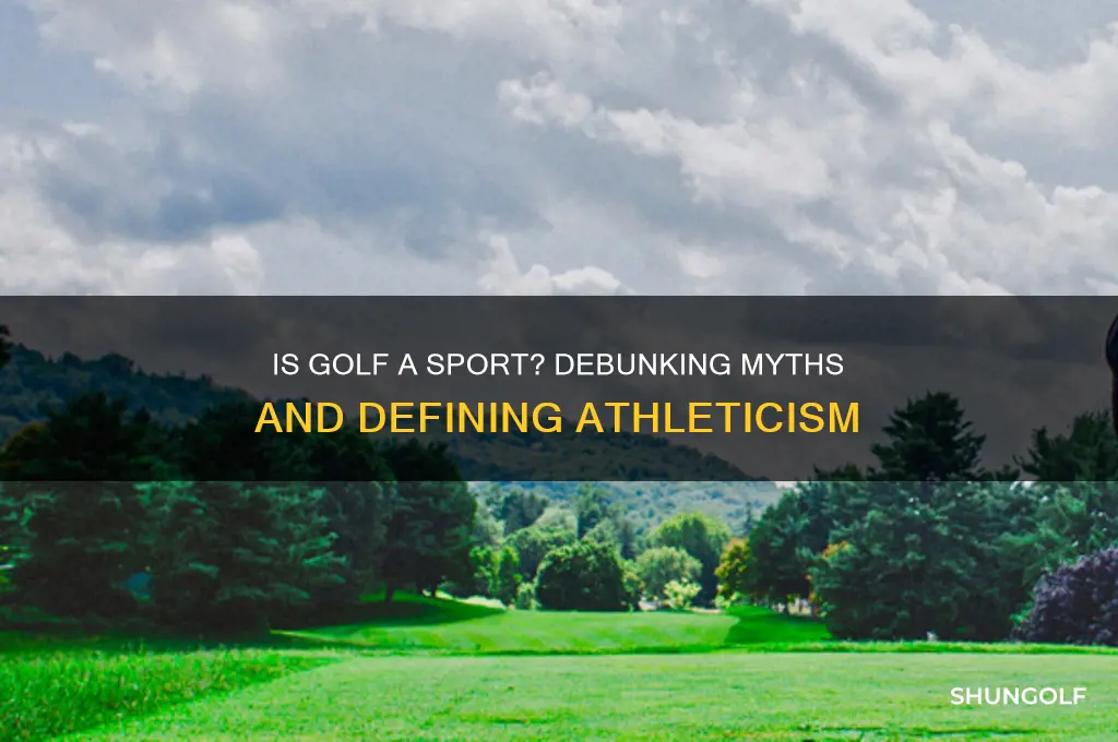 is golf a sport yes or no