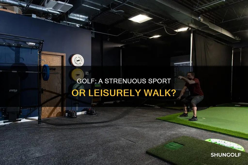 is golf a strenuous activity