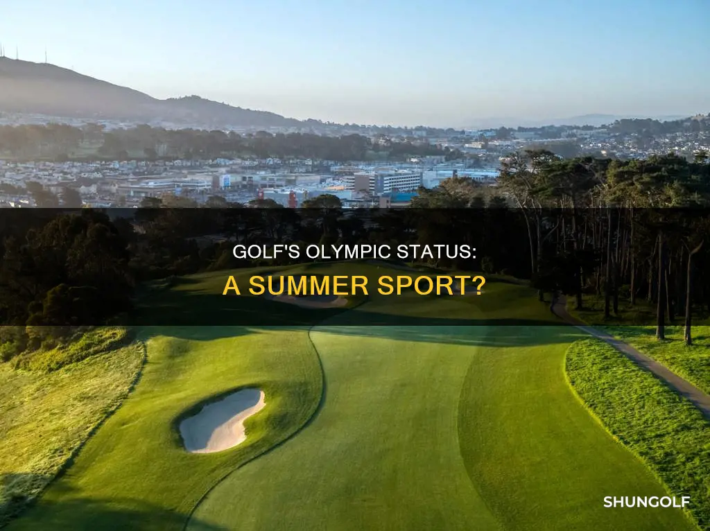 is golf a summer olympic sport