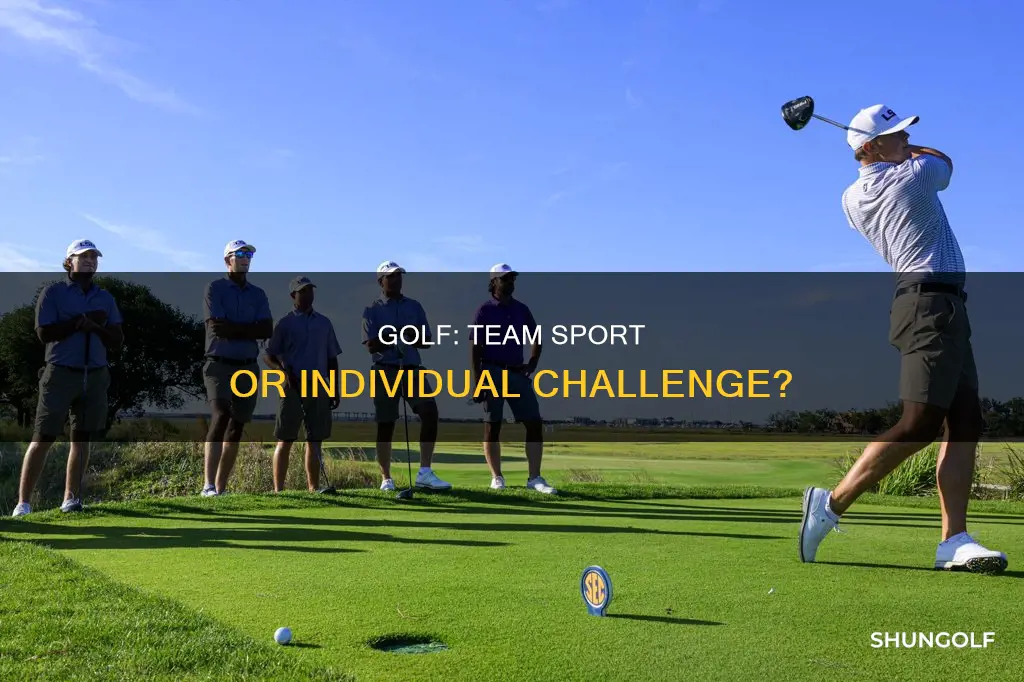 is golf a team sport
