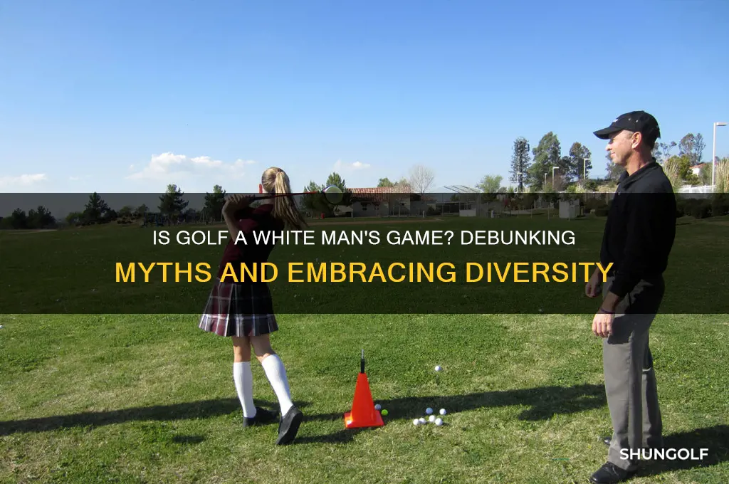 is golf a white man