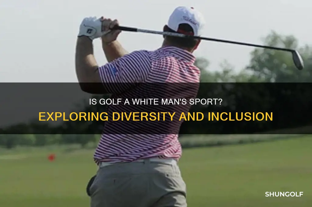 is golf a white man