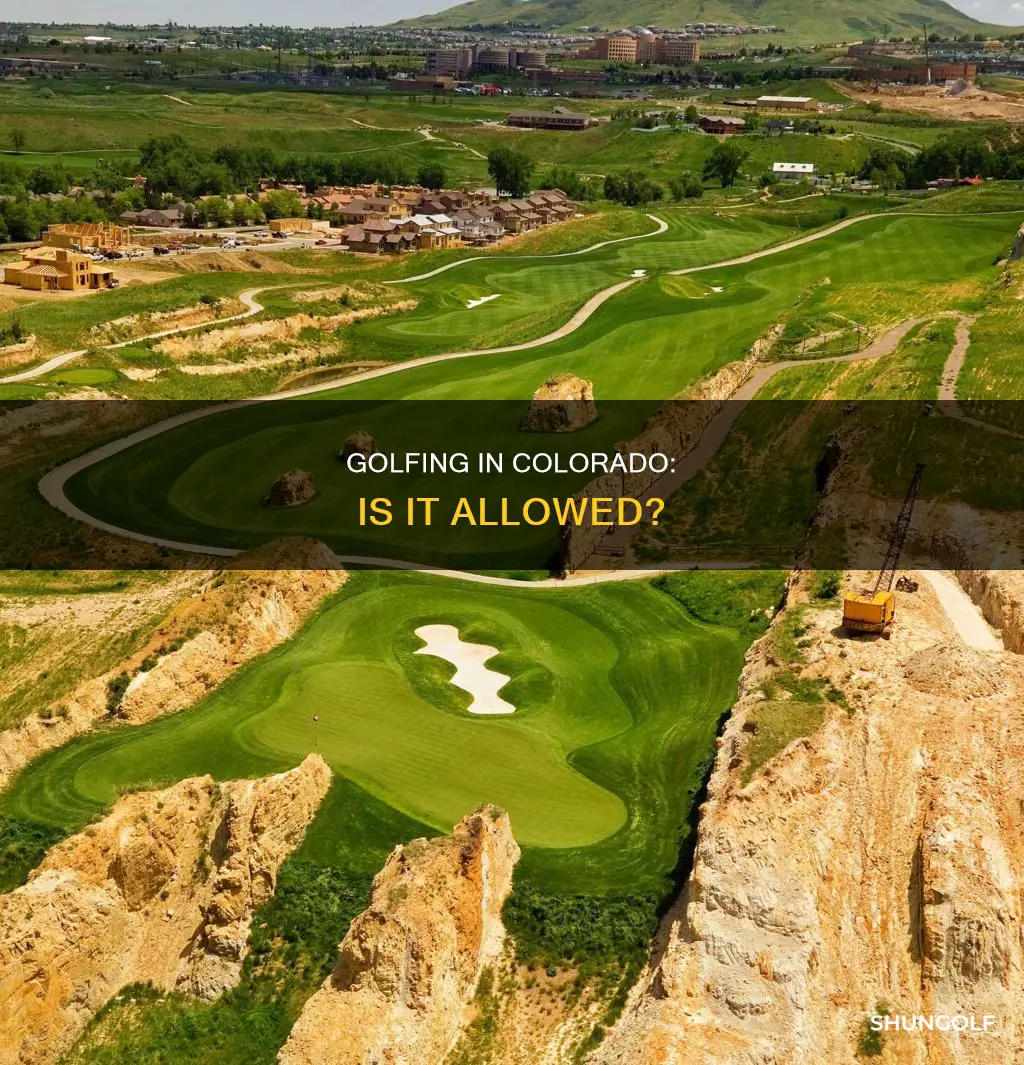 is golf allowed in colorado