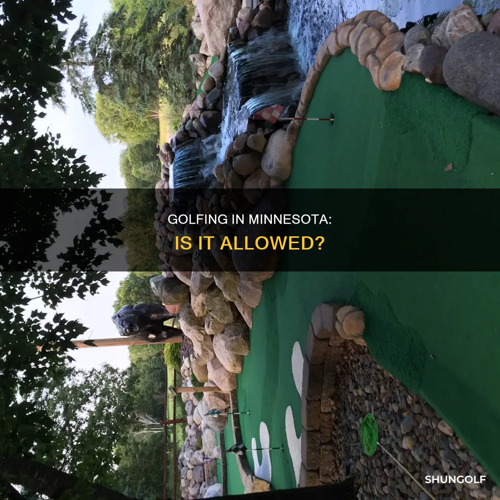 is golf allowed in minnesota