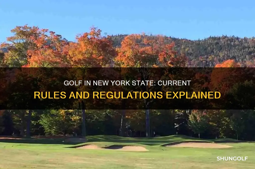 is golf allowed in new york state