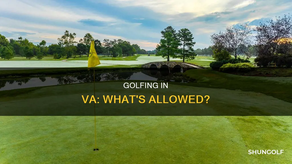 is golf allowed in va
