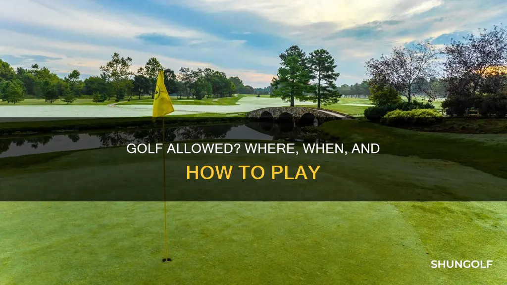 is golf allowed