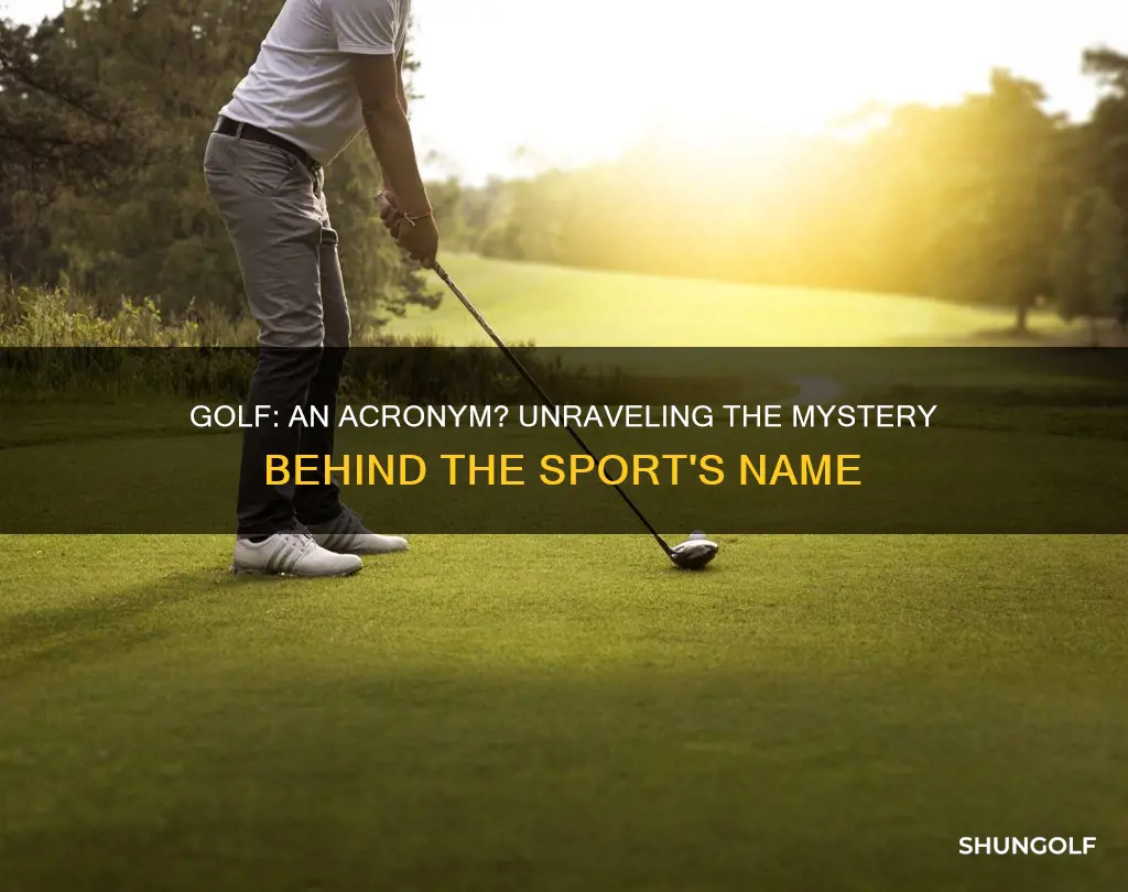 is golf an acronym