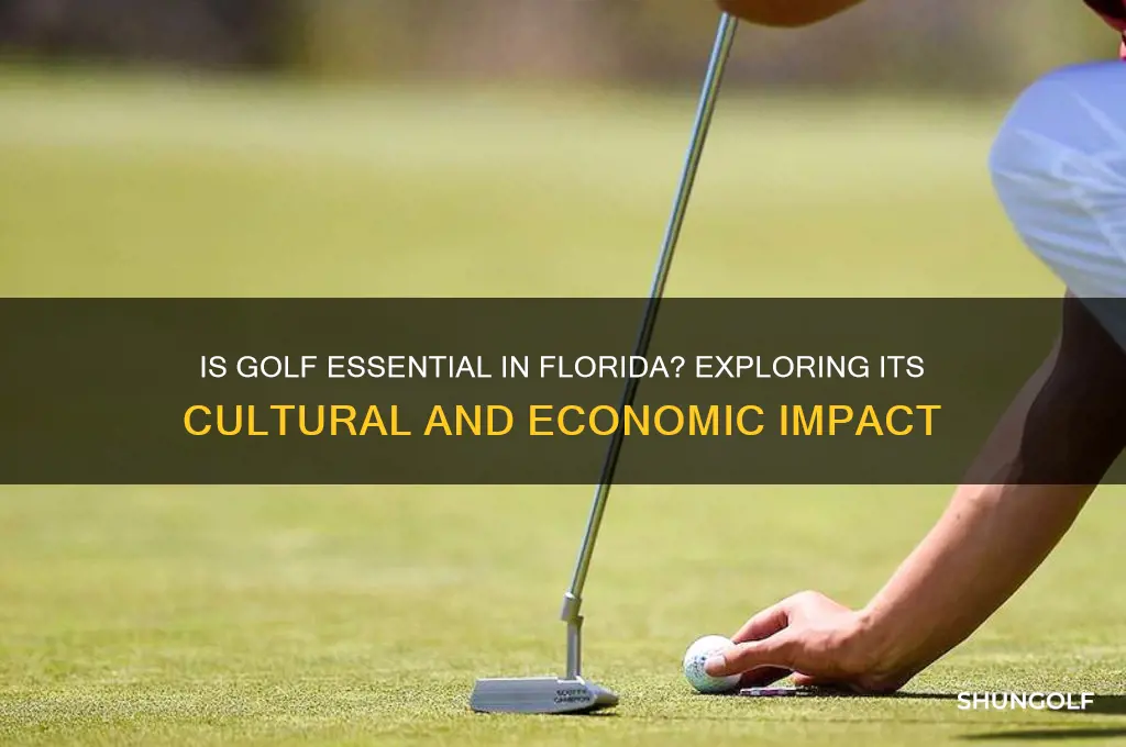 is golf an essential activity in florida