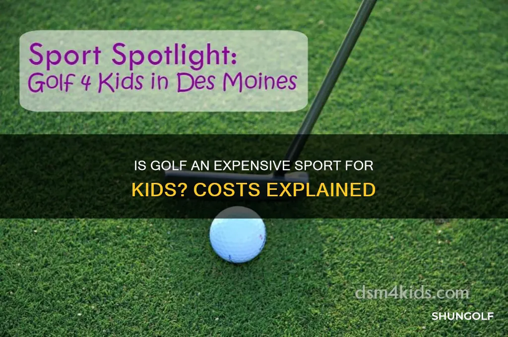 is golf an expensive sport for kids