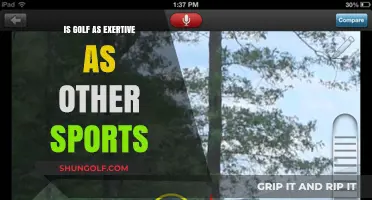 Golf vs. Other Sports: Uncovering the Physical Exertion Myth