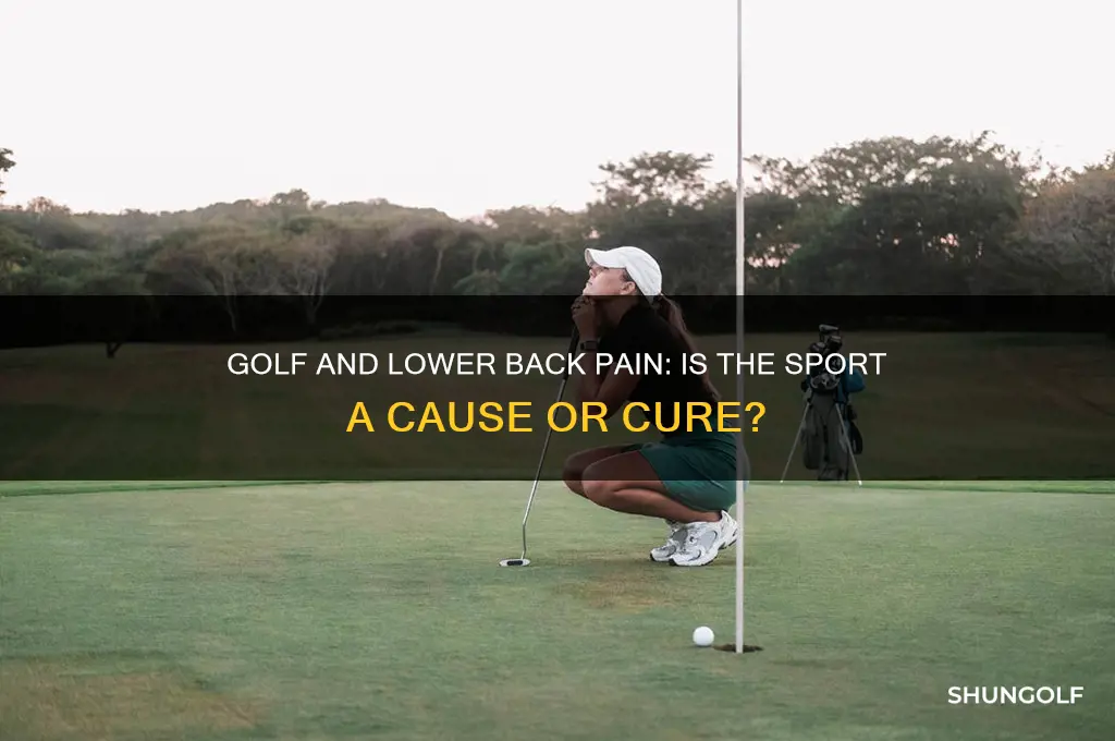 is golf bad for lower back pain