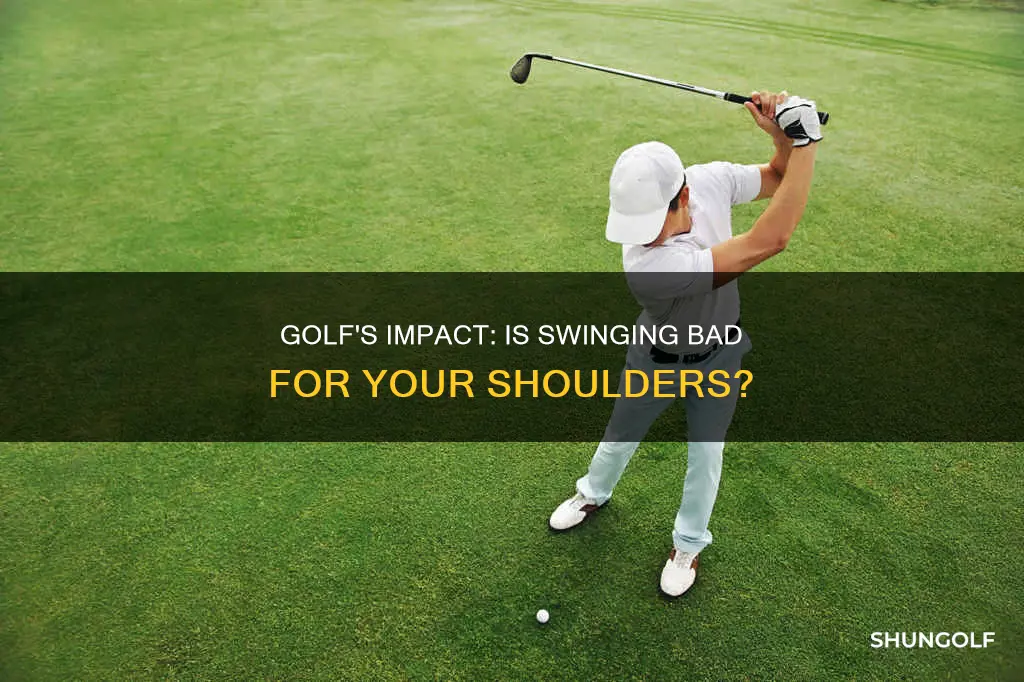 is golf bad for shoulders