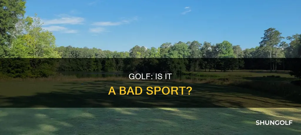 is golf bad