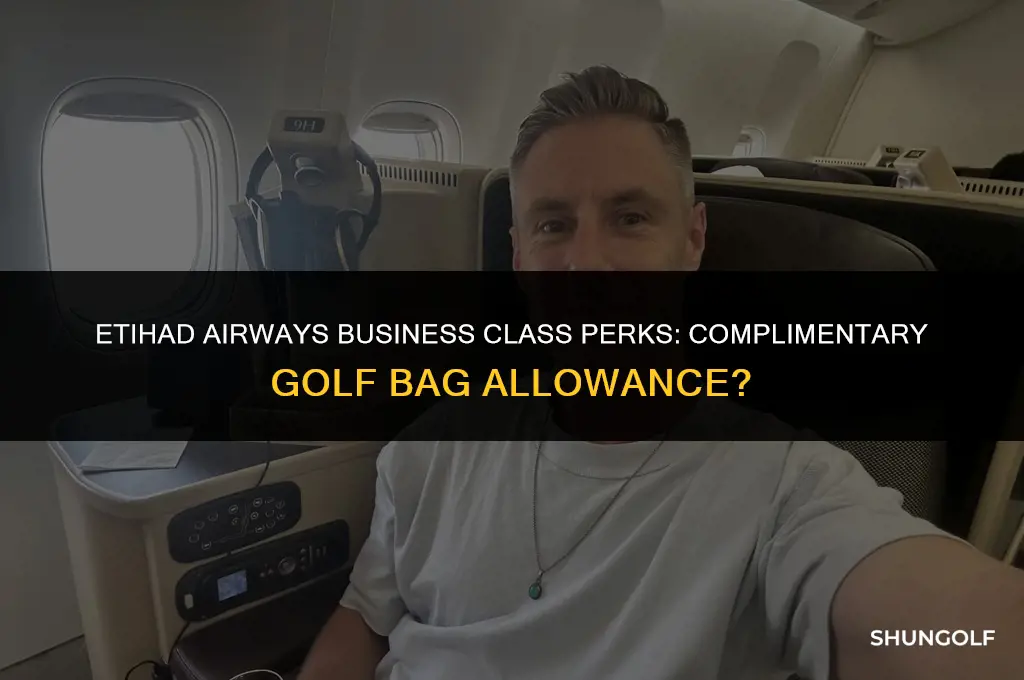 is golf bag free on etihad airline business class