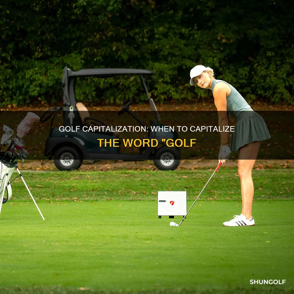 is golf capitalized