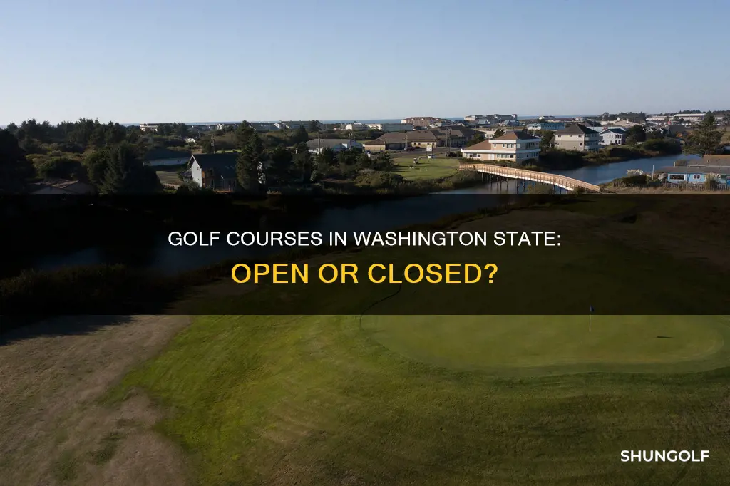 is golf closed in washington state