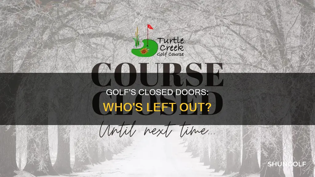 is golf closed