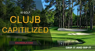 When to Capitalize Golf Club in a Sentence