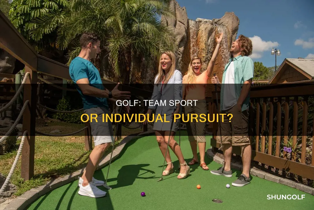 is golf considered a team sport