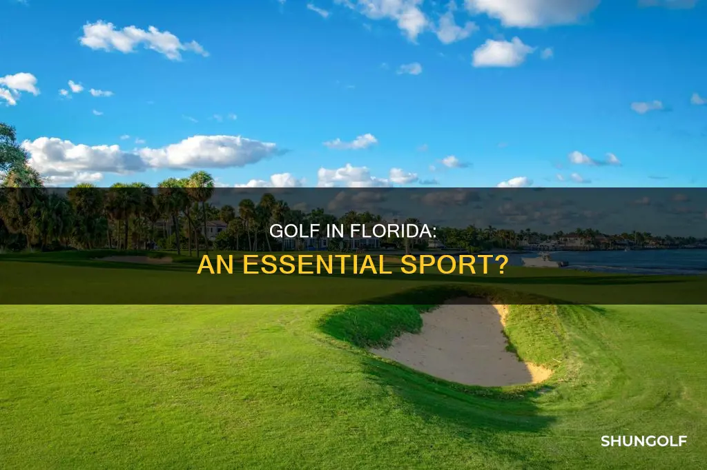 is golf considered essential in florida