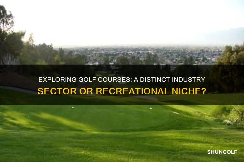 is golf course an industry sector