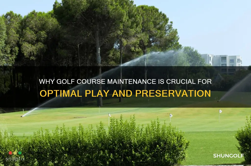 is golf course maintenance essential