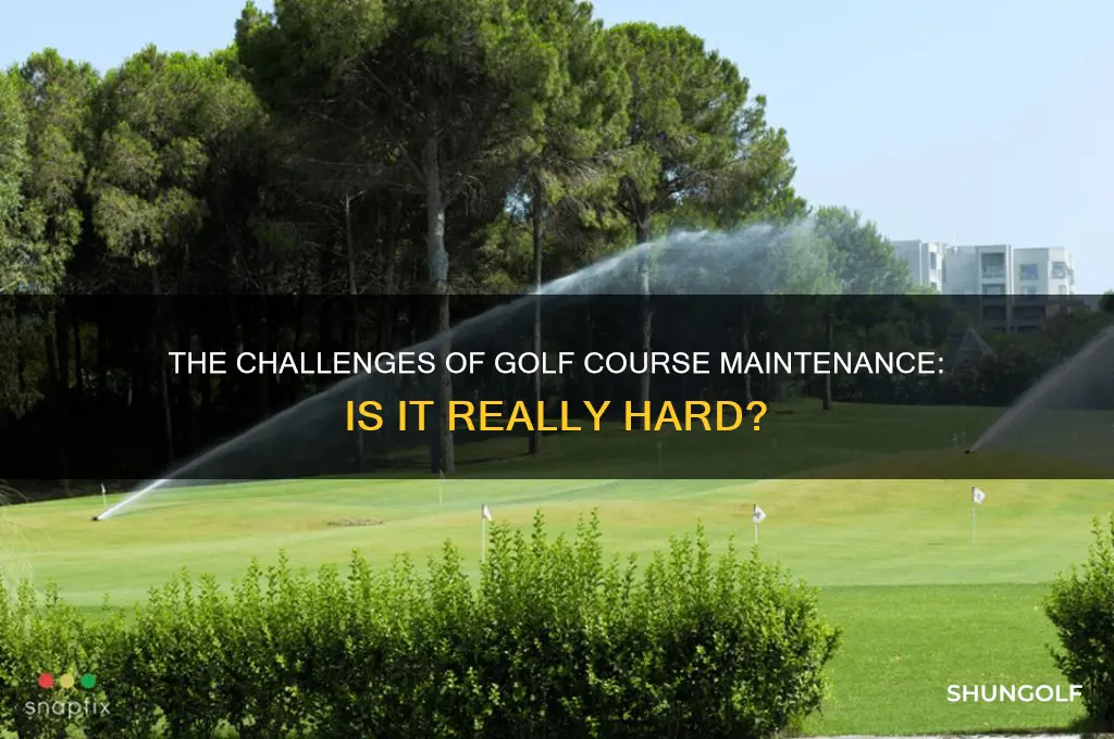is golf course maintenance hard