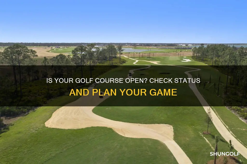 is golf course open