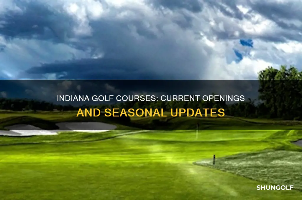 is golf courses open in indiana