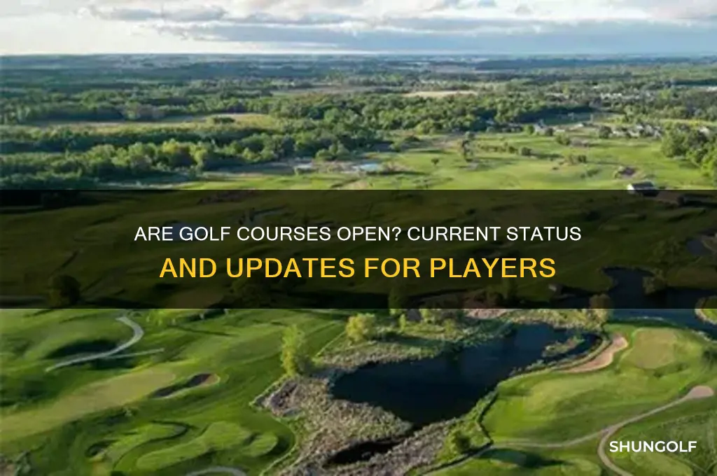 is golf courses still open