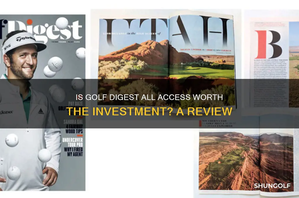 is golf digest all access worth it