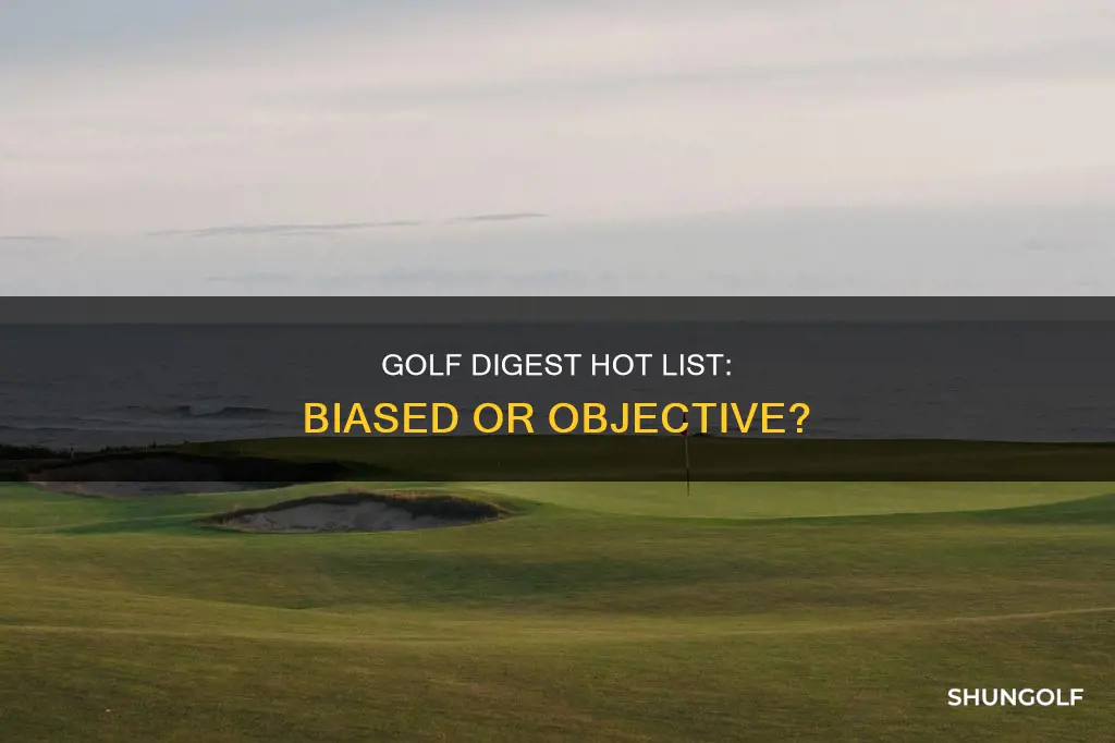 is golf digest hot list objective