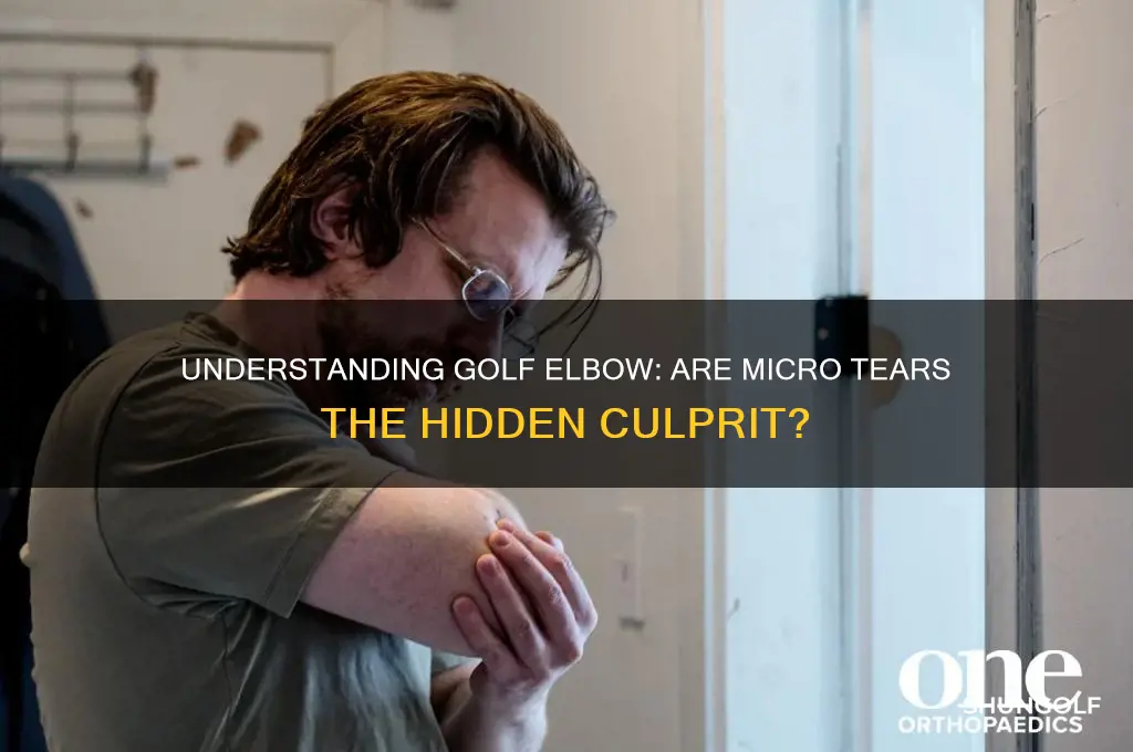 is golf elbow due to micro tears