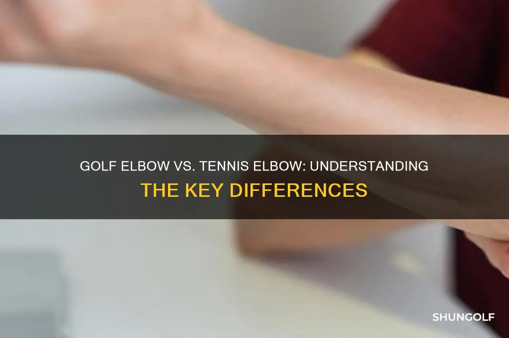 is golf elbow the same as tennis elbow