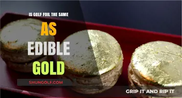 Golf Foil vs. Edible Gold: Unraveling the Differences and Uses